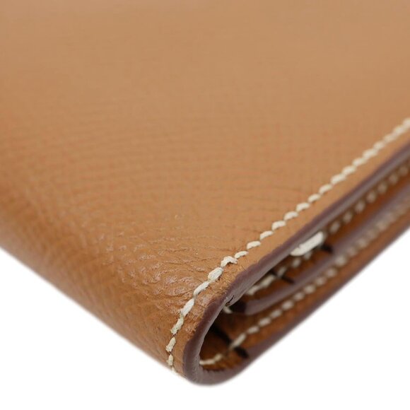 Hermes Bearn Epsom Leather Long Wallet Brown - Picture 4 of 12
